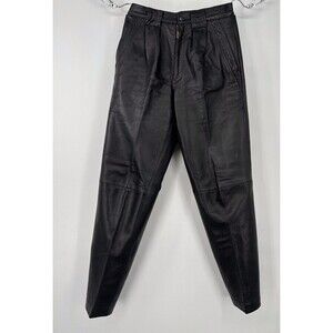 Vintage Women's Michael‎ Hoban North Beach Leather Pants Black Size 26